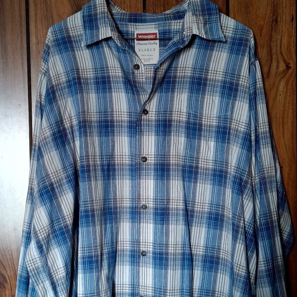 Wrangler Long Sleeve Western Button Down Size Extra Large